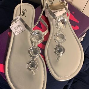 Silver flip flop